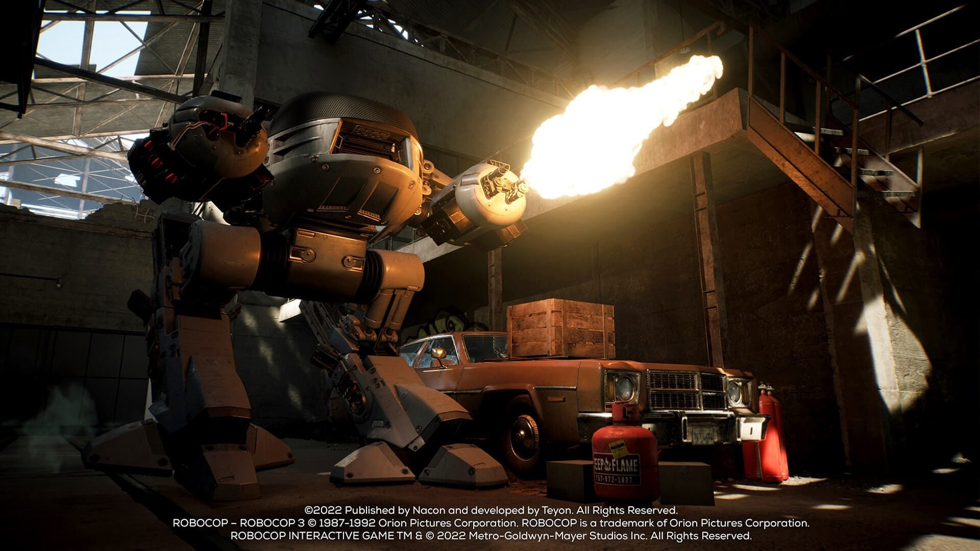 Screenshot aus dem Spiel Robocop Rogue City.
