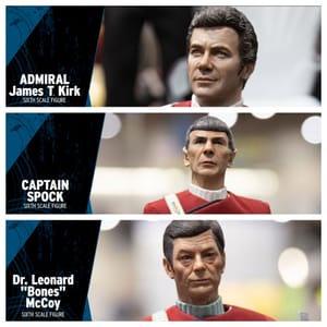 Kirk, Spock und Pille: EXO-6 zeigt auf der Sideshow Con 2023 neue Figuren zu „Star Trek II: Der Zorn des Khan“