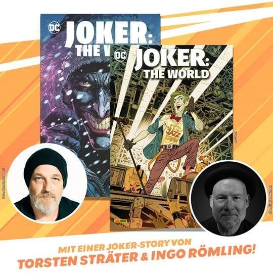 Torsten Sträter und Ingo Römling (Monozelle) machen Comic für „Joker: The World“-Anthologie